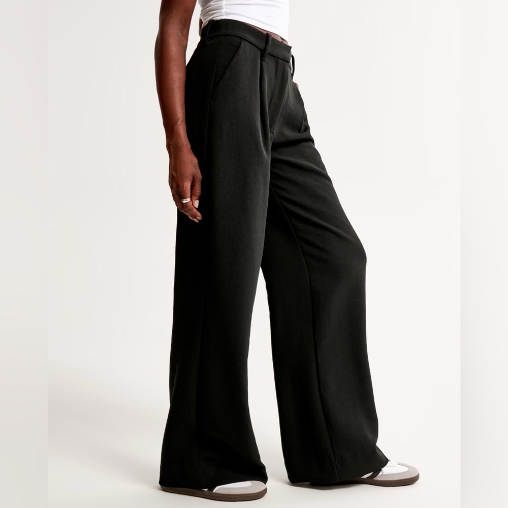A&F Wide Leg Harper Premium Tailored Pant - 30 Long